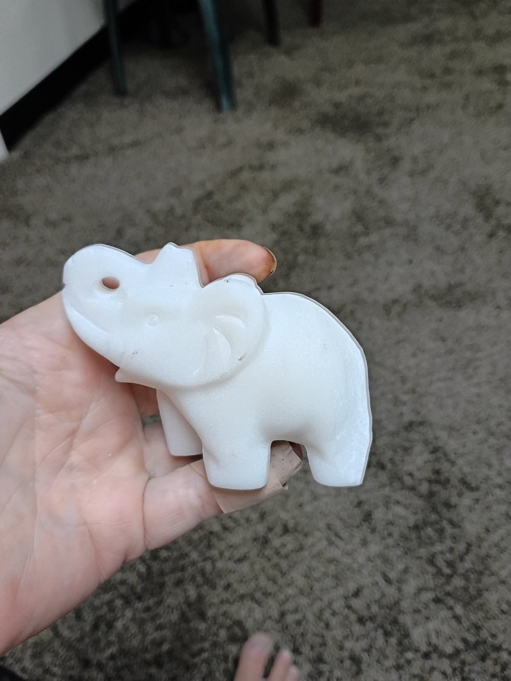 White Jade Elephant